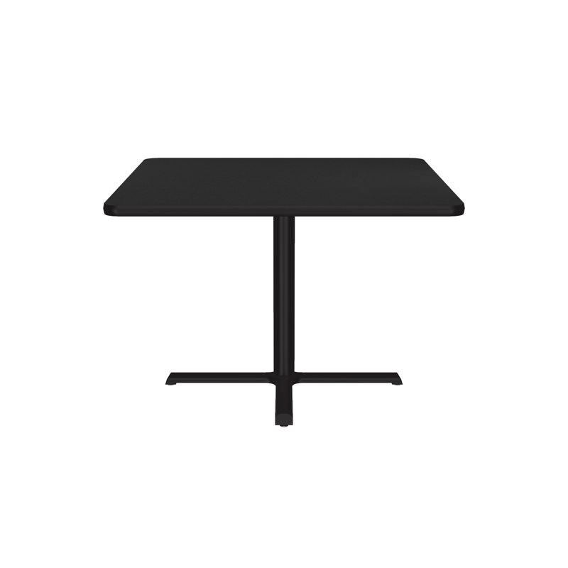 Contemporary 42'' Square Dining Table with Black Granite Finish