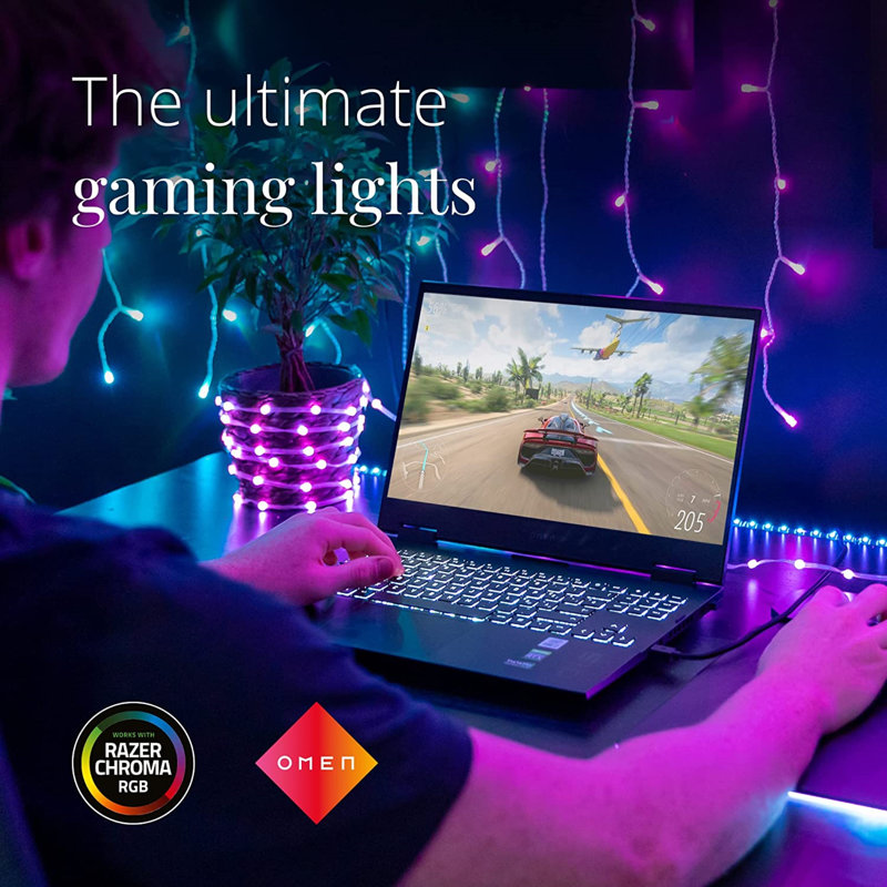Twinkly Dots 60 LED Smart Gaming Room Flexible Lights, USB Black
