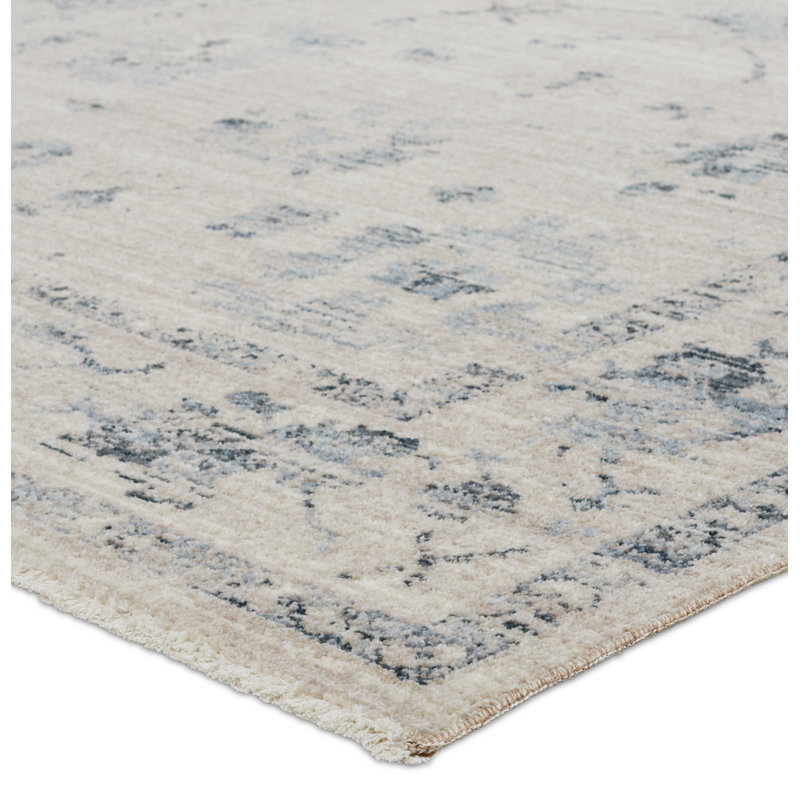 Adelaide Handmade Floral Blue Synthetic 5' x 7' Area Rug