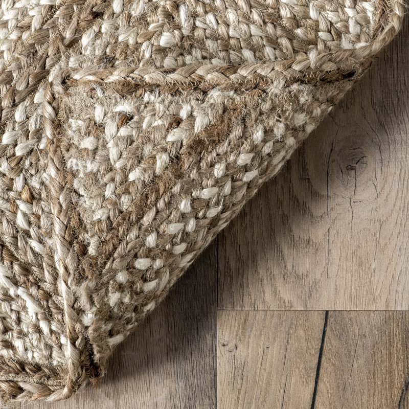 Meja Moroccan Lattice 5' x 8' Natural Jute Area Rug