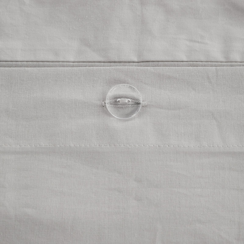 Navy Cotton Pintuck Full/Queen Duvet Cover Set with Shams