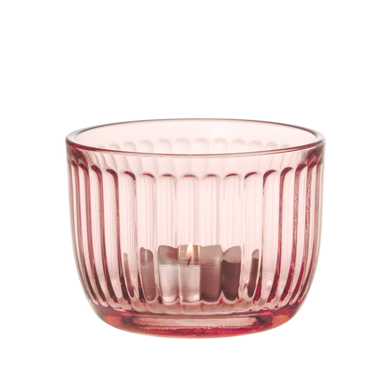 Seville Orange and Pink Ceramic Tealight Candleholder