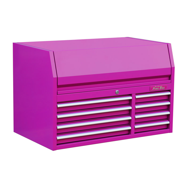 Vibrant Pink 41'' Steel 8-Drawer Top Tool Chest with Built-in Lock
