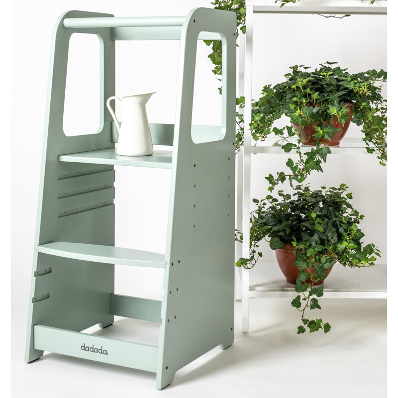 Natural Adjustable Beechwood Toddler Tower Stepping Stool