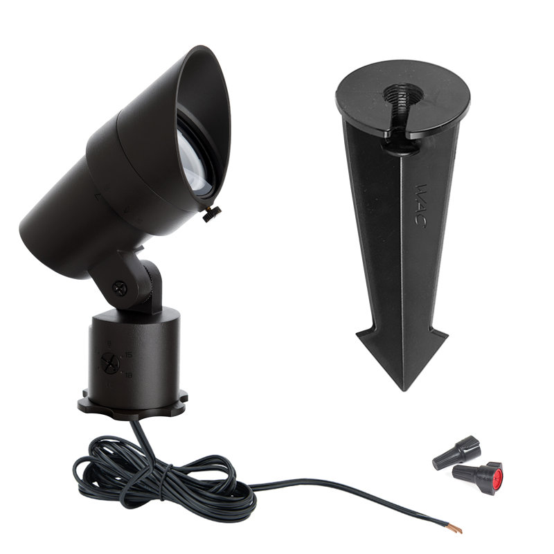 Black Adjustable LED Outdoor Spotlight