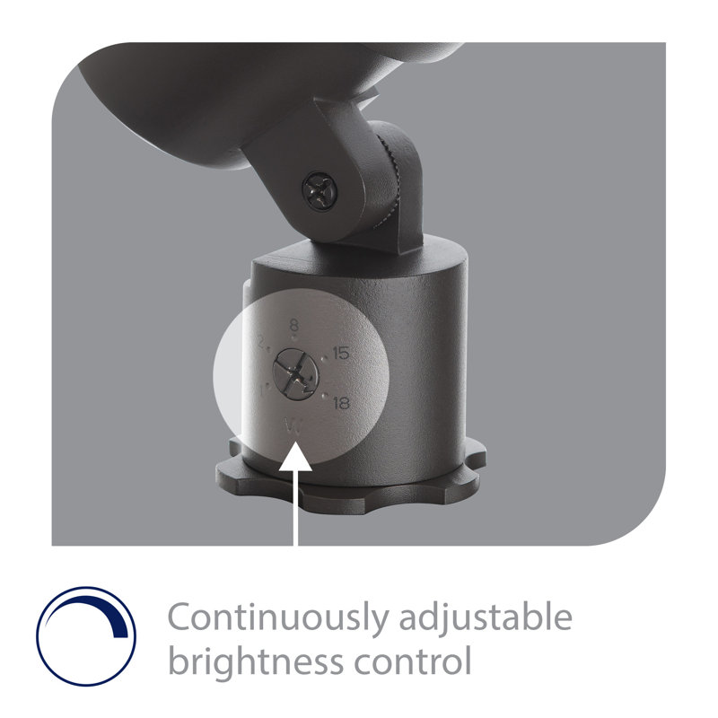 Black Adjustable LED Outdoor Spotlight