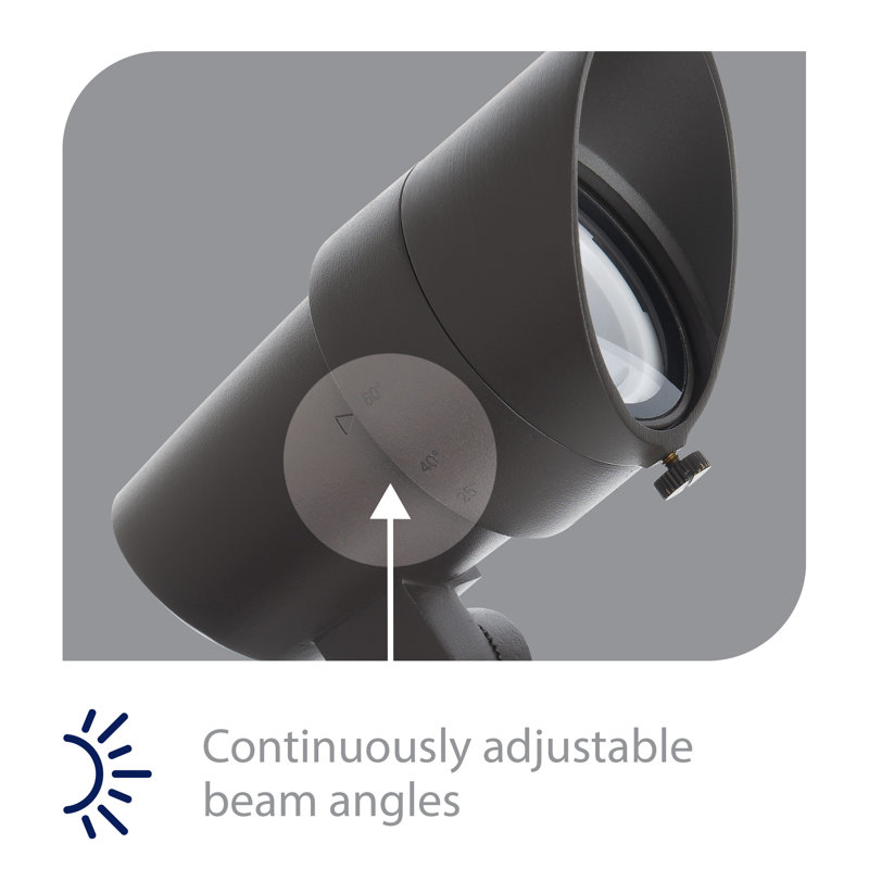 Black Adjustable LED Outdoor Spotlight