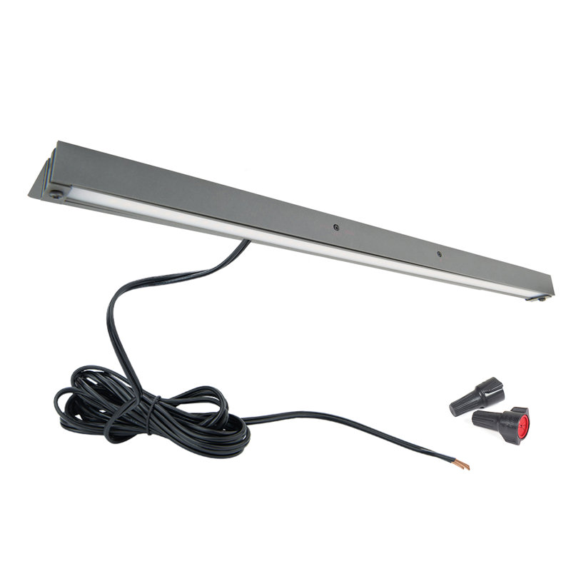 Graphite Aluminum LED Hardscape Pathway Light, 18in