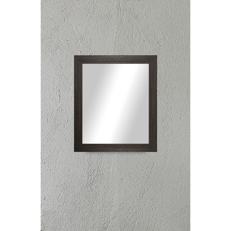 Espresso Wood Rectangular Vanity Wall Mirror 40.25" x 30.25"