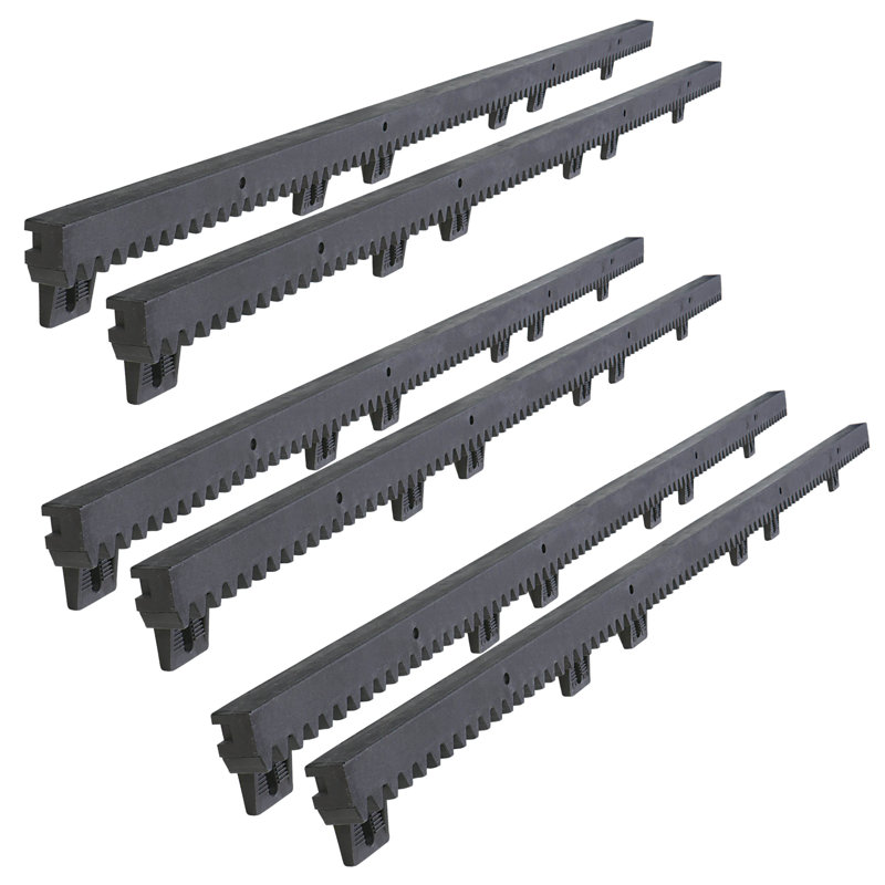 Black Nylon Gear Rack with Steel Insert for Sliding Gates