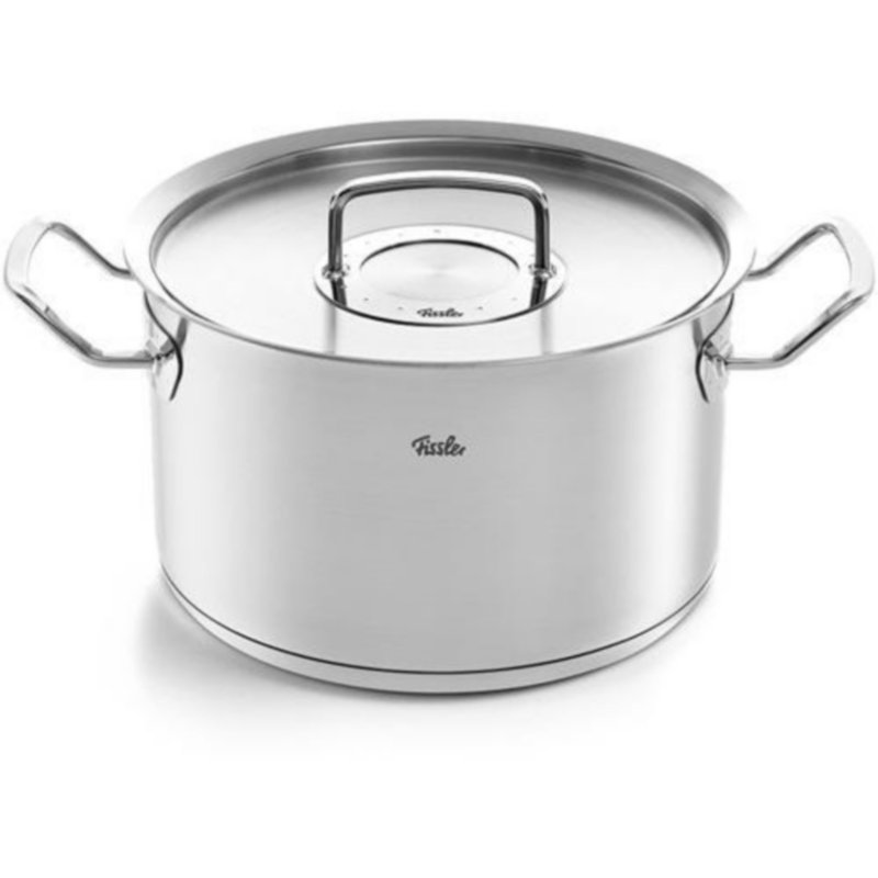 6.7 Quart Stainless Steel Stock Pot with Metal Lid