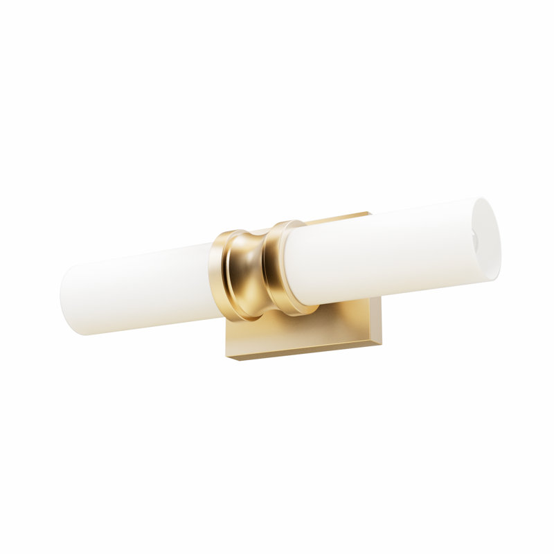 Alturas Gold & White 16" Outdoor Dimmable Vanity Light
