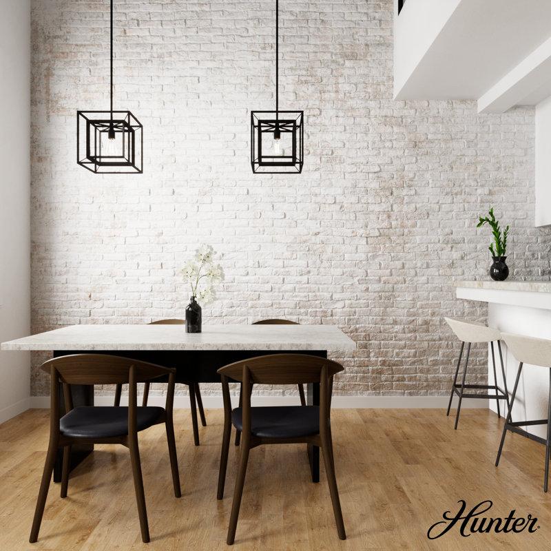 Hunter Doherty 12" Black LED Convertible Mini Pendant