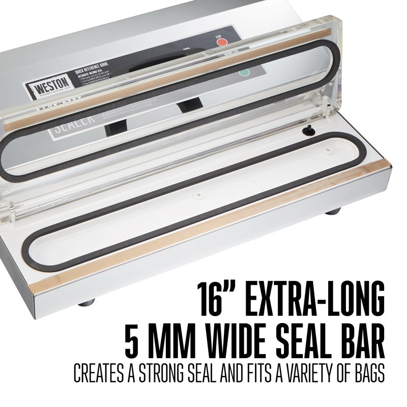 Weston Pro-2600 Stainless Steel Commercial Vacuum Sealer, 16-inch