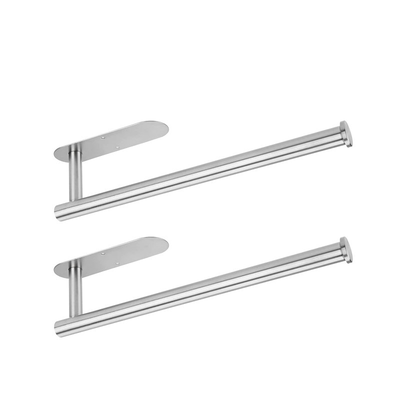 Brushed Nickel Stainless Steel Wall Mounted Paper Towel Holder Set