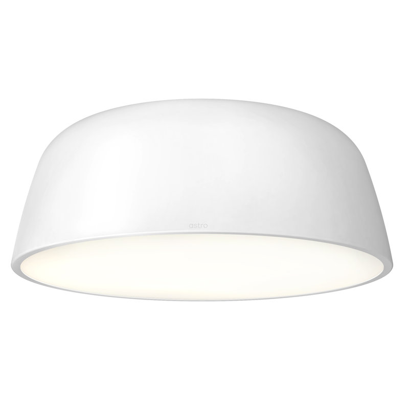 Contemporary Matte White LED Drum Ceiling Light with Crystal Embellishment