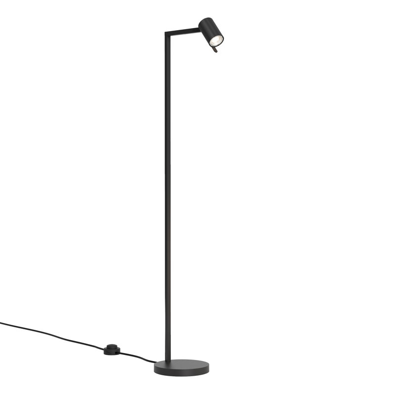 Matte Black Adjustable Outdoor Task Floor Lamp