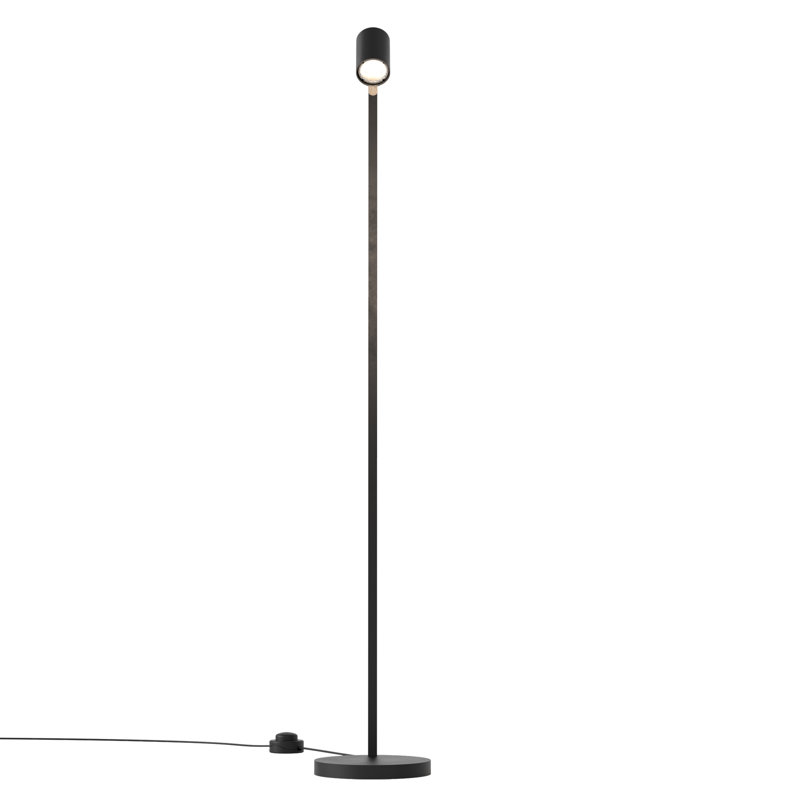 Matte Black Adjustable Outdoor Task Floor Lamp