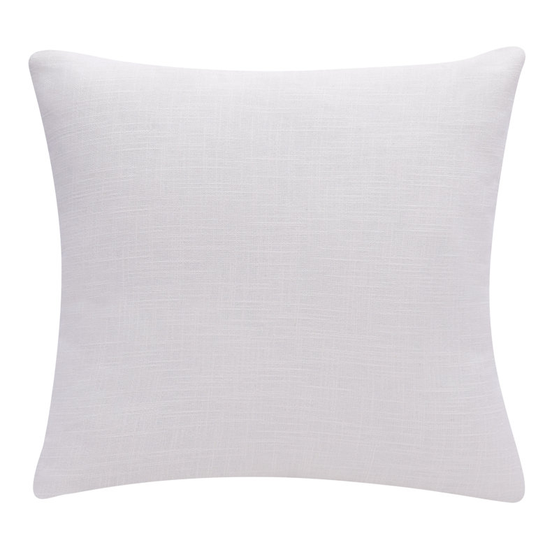 20" x 20" White and Brown Cotton Geometric Throw Pillow Set
