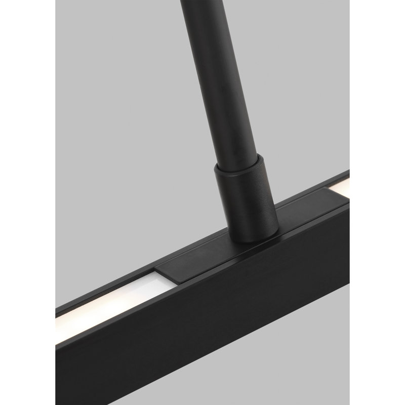 Nightshade Black Aluminum & Brass 84" LED Island Light