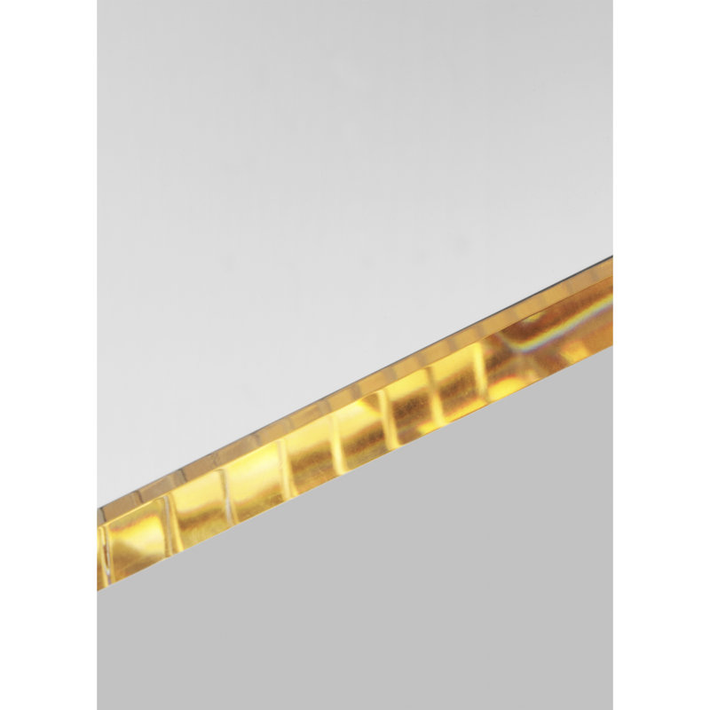 Natural Brass and Clear Glass LED Indoor/Outdoor Pendant Light