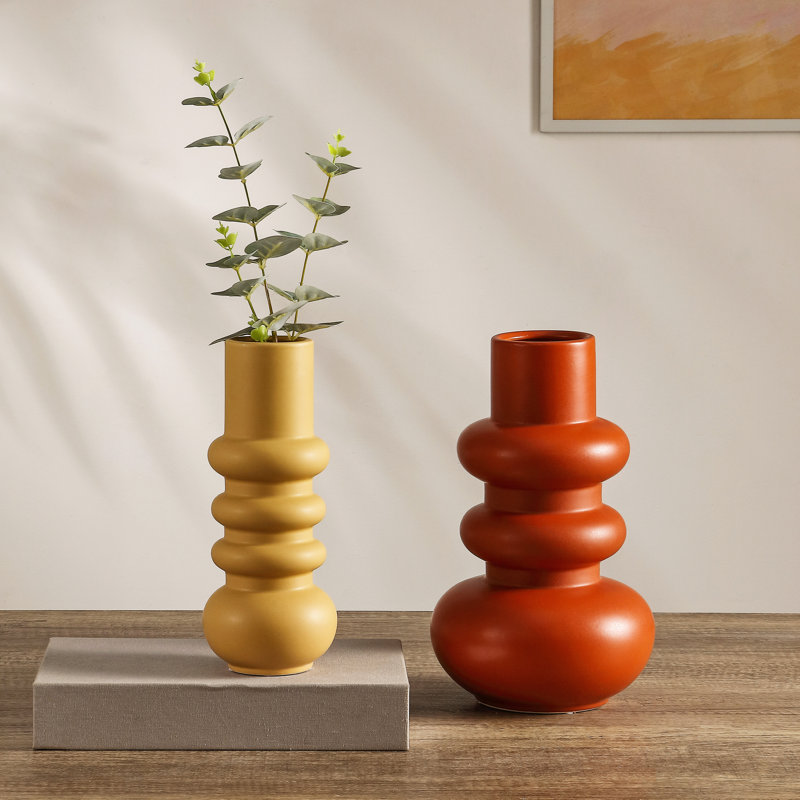 Kell 11.25'' Handmade Ceramic Table Vase