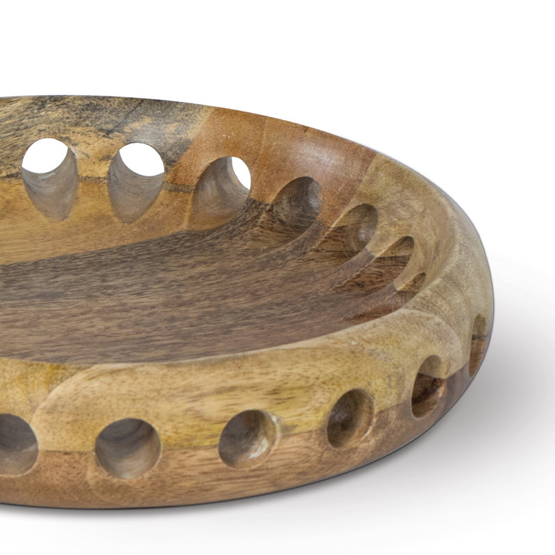 Savior Small Natural Handcrafted Mango Wood Bowl