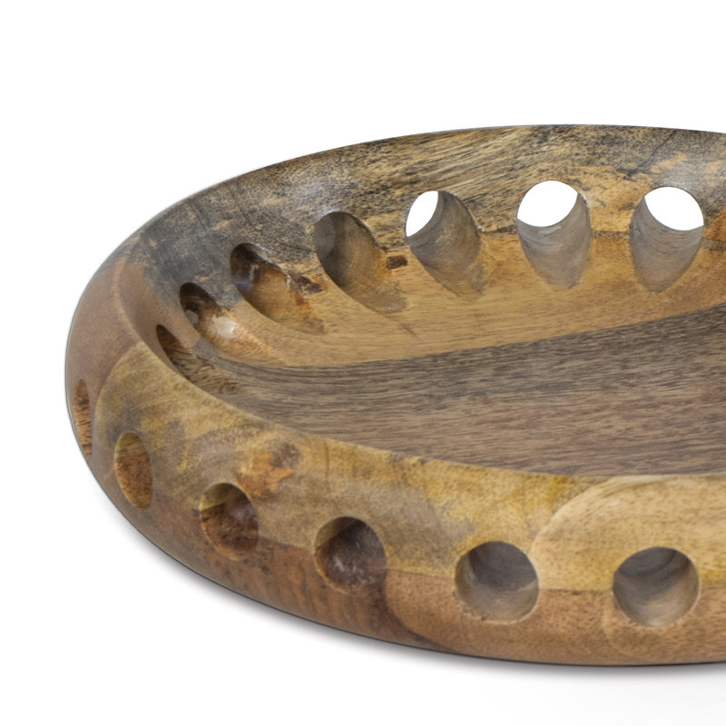 Savior Small Natural Handcrafted Mango Wood Bowl