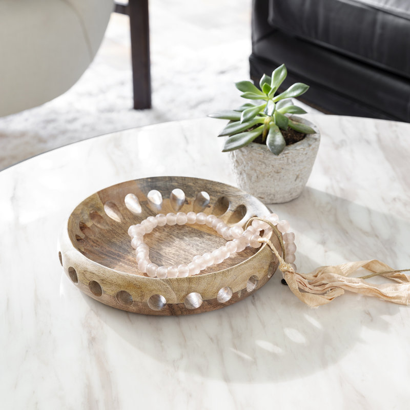 Savior Small Natural Handcrafted Mango Wood Bowl