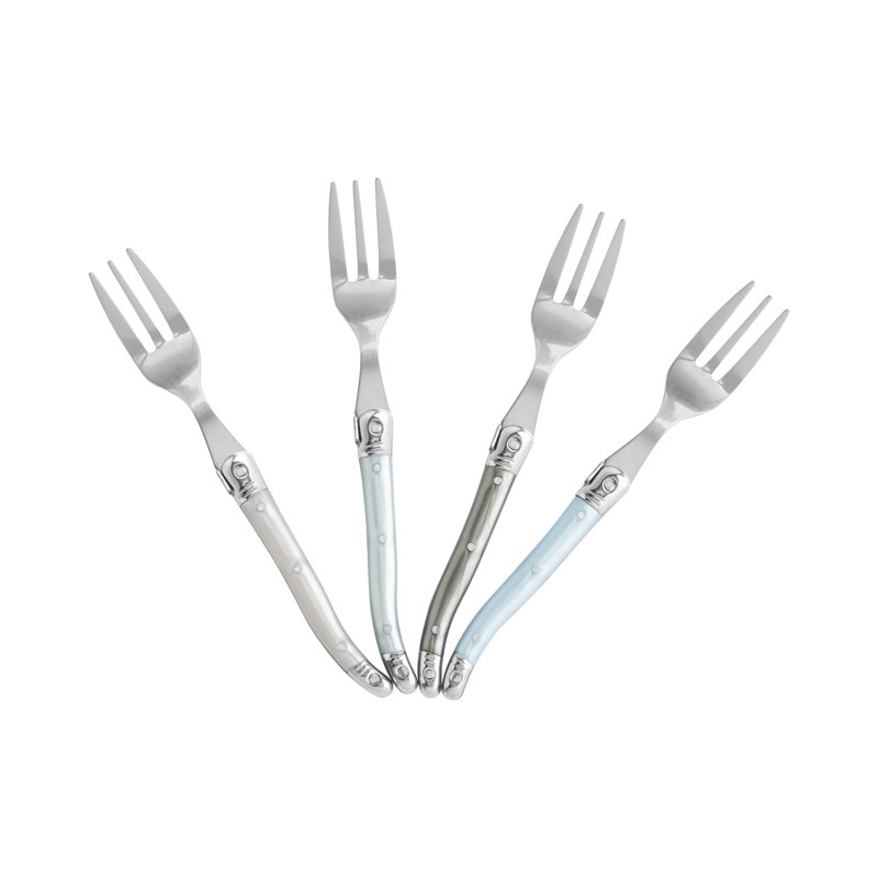 French Home Laguiole Cake Forks with Mother of Pearl Handles, 4-Piece Set (Set of 4)