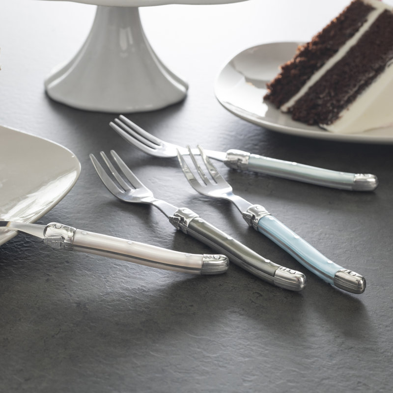 French Home Laguiole Cake Forks with Mother of Pearl Handles, 4-Piece Set (Set of 4)