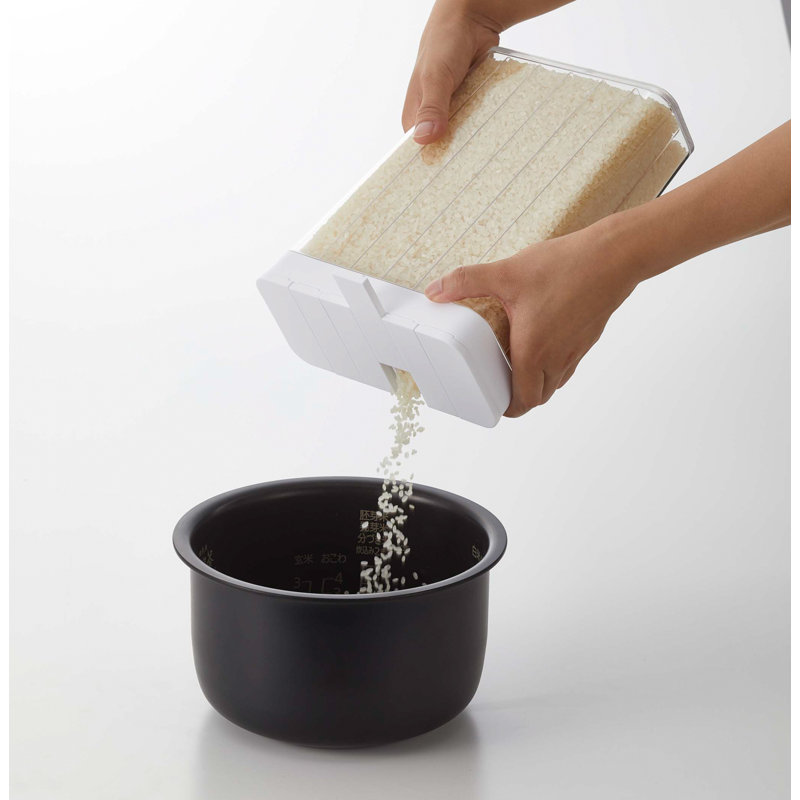 Yamazaki Home 2L Rectangular Rice Measuring Storage Container
