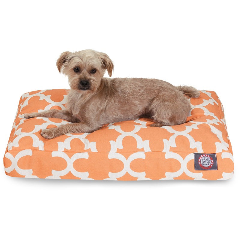 Peach Trellis Large Outdoor Waterproof Pet Bed