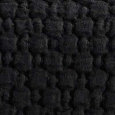King Black Cotton Matelassé Coverlet