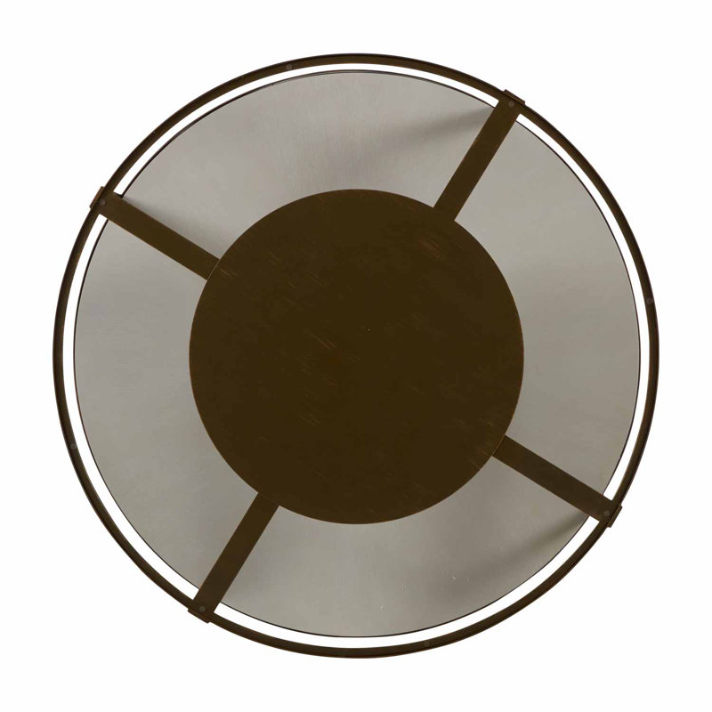 Marlon Brushed Copper and Black Marble Coffee Table