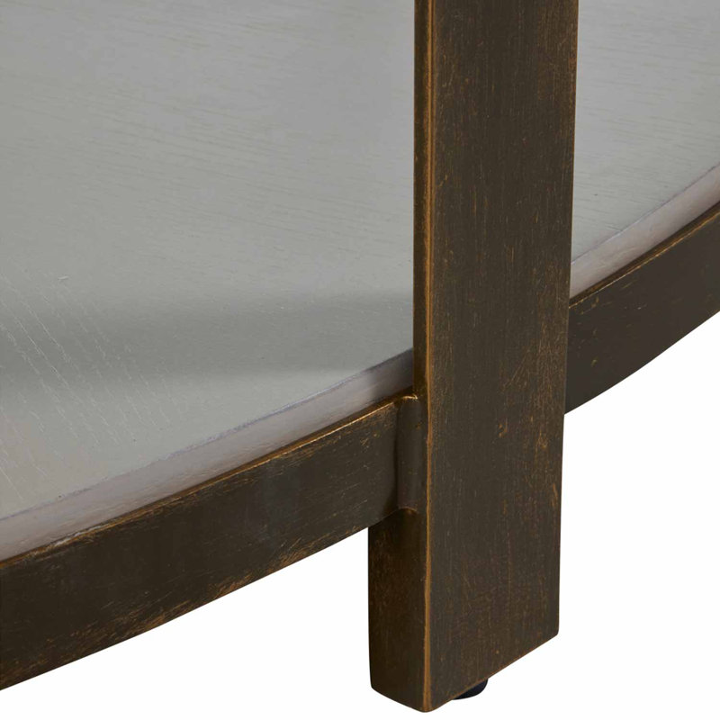 Marlon Brushed Copper and Black Marble Coffee Table