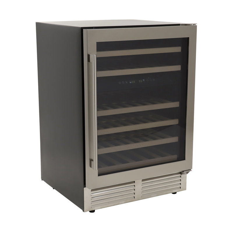 Avanti 46 Bottle Dual-Zone Designer Wine Cooler with Wooden Shelves