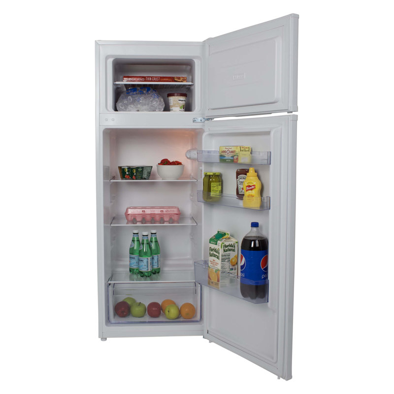 Compact 7.3 Cu. Ft White Energy Star Apartment Refrigerator