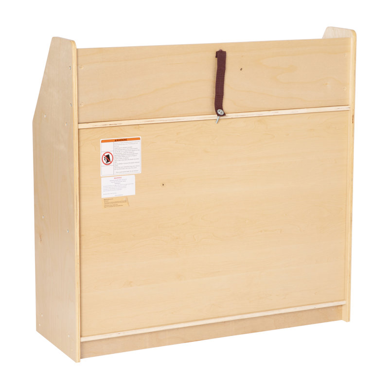 Adjustable Natural Birch 3-Tier Kid-Friendly Bookshelf