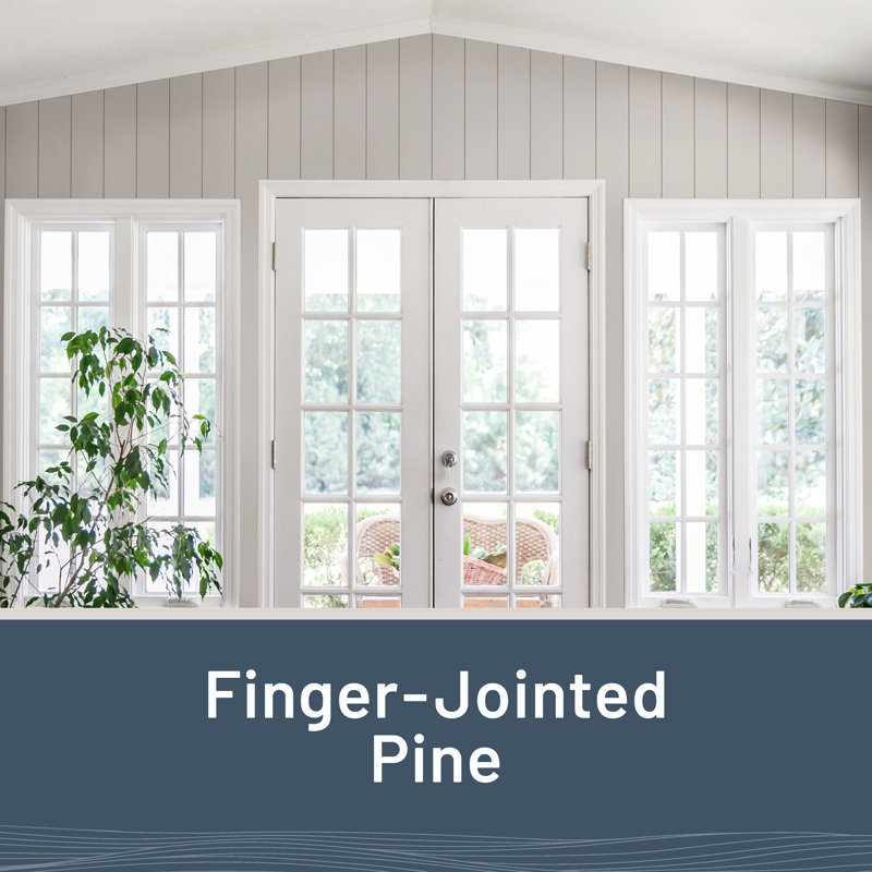 6-Foot Primed White Radiata Pine Shiplap Boards