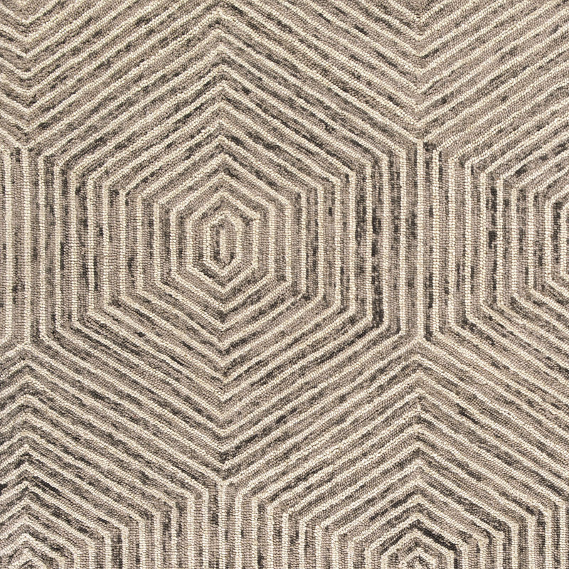 Ivory and Beige Hand-Tufted Wool Small Rug