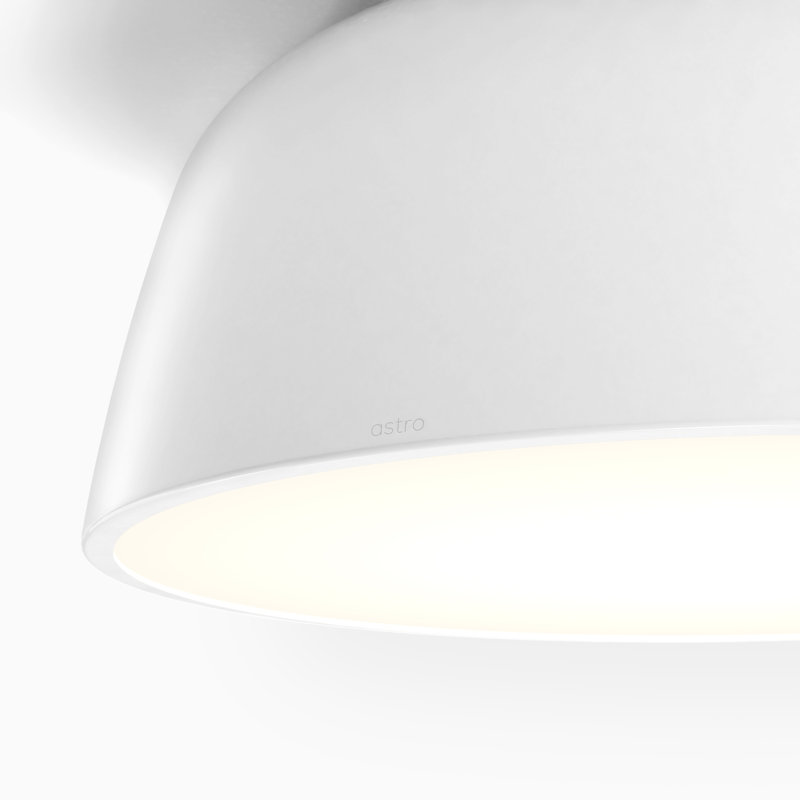 Contemporary Matte White LED Drum Ceiling Light with Crystal Embellishment