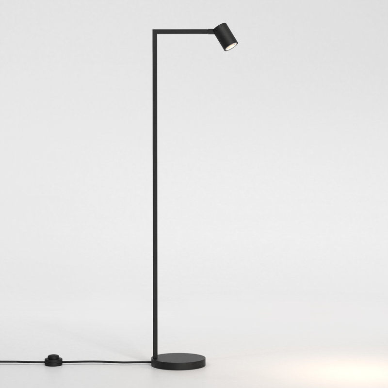 Matte Black Adjustable Outdoor Task Floor Lamp