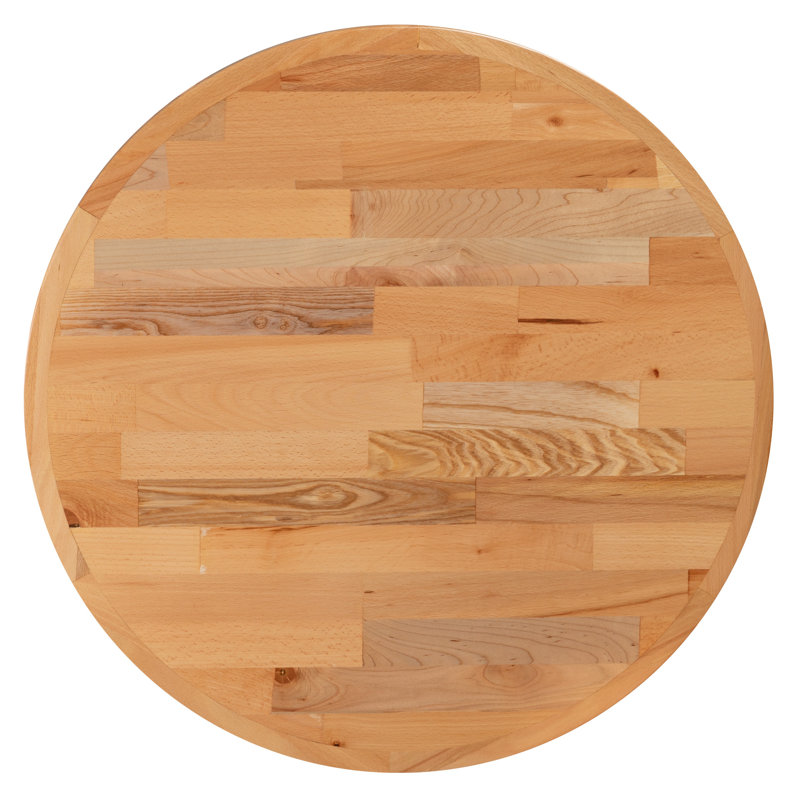 Mayfair 29" Round Butcher Block Style Table Top