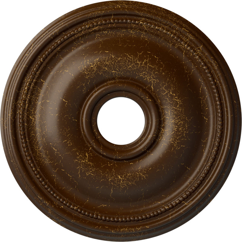 Bradford Root Beer Crackle Round Ceiling Medallion