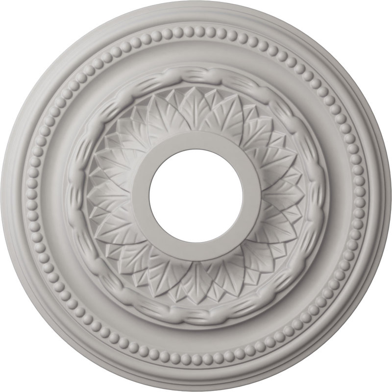 Ultra Pure White Decorative Ceiling Medallion 15.75"