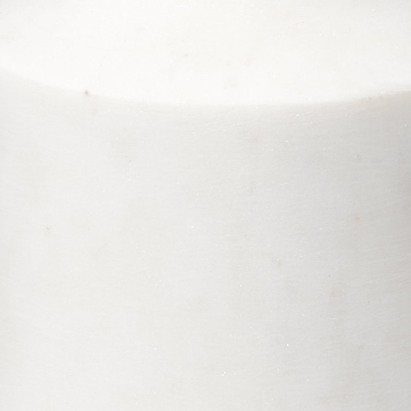 White Marble Contemporary Candlestick Set of 2