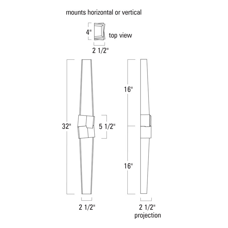 Artemis Satin Brass 32" Dimmable LED Vanity Light for Outdoor