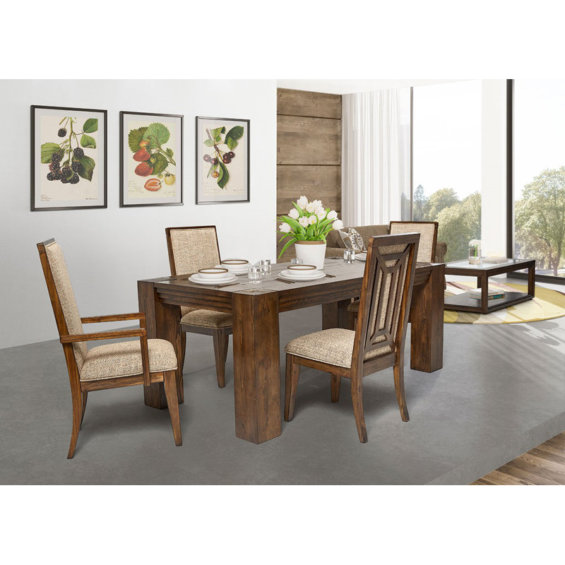 Carrollton Reclaimed Wood 76" Extendable Rustic Dining Table