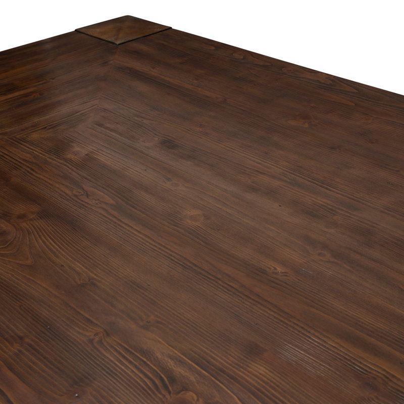 Carrollton Reclaimed Wood 76" Extendable Rustic Dining Table
